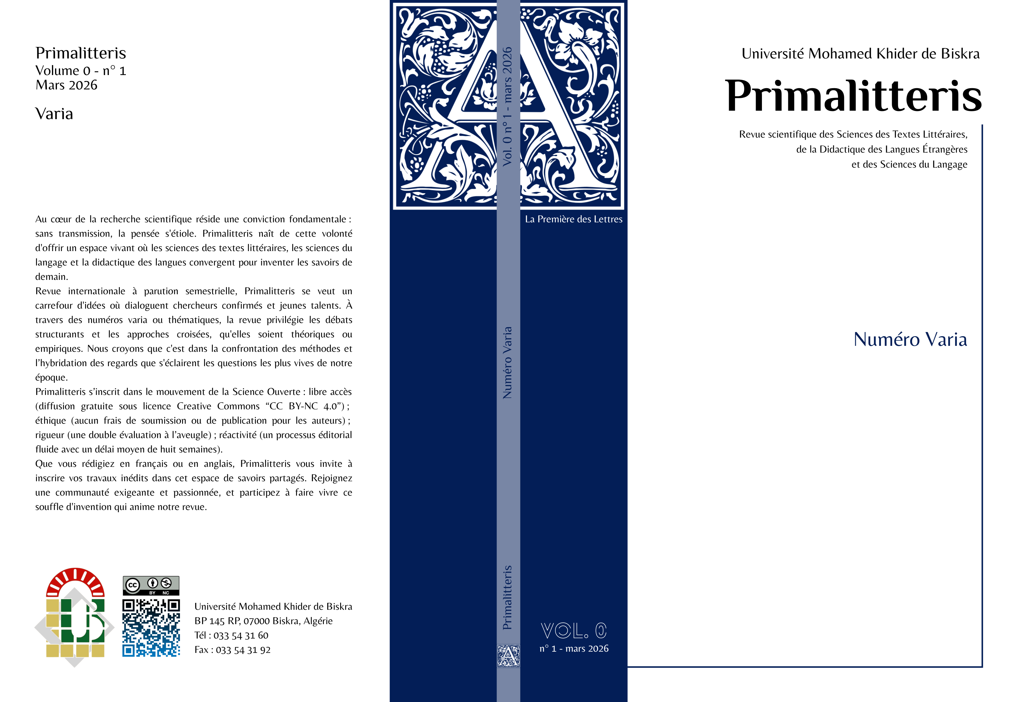 					Afficher No. 1 (2026): Varia
				